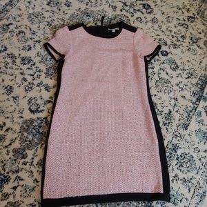Banana Republic black white pink mod mini dress, 8